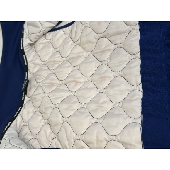 NIKE Aerolayer Womens Colorblock Quilted Puffer Full Zip RUNNING Vest Size LARGE - Picture 13 of 16